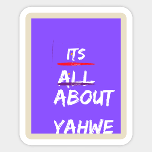 Yah with us Sticker